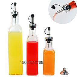 彩色玻璃瓶 橄欖油與美酒的藝術(shù)容器