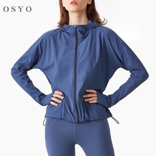 休閑寬松開衫跑步健身瑜伽服osyo工廠直銷批發(fā)定制現(xiàn)貨